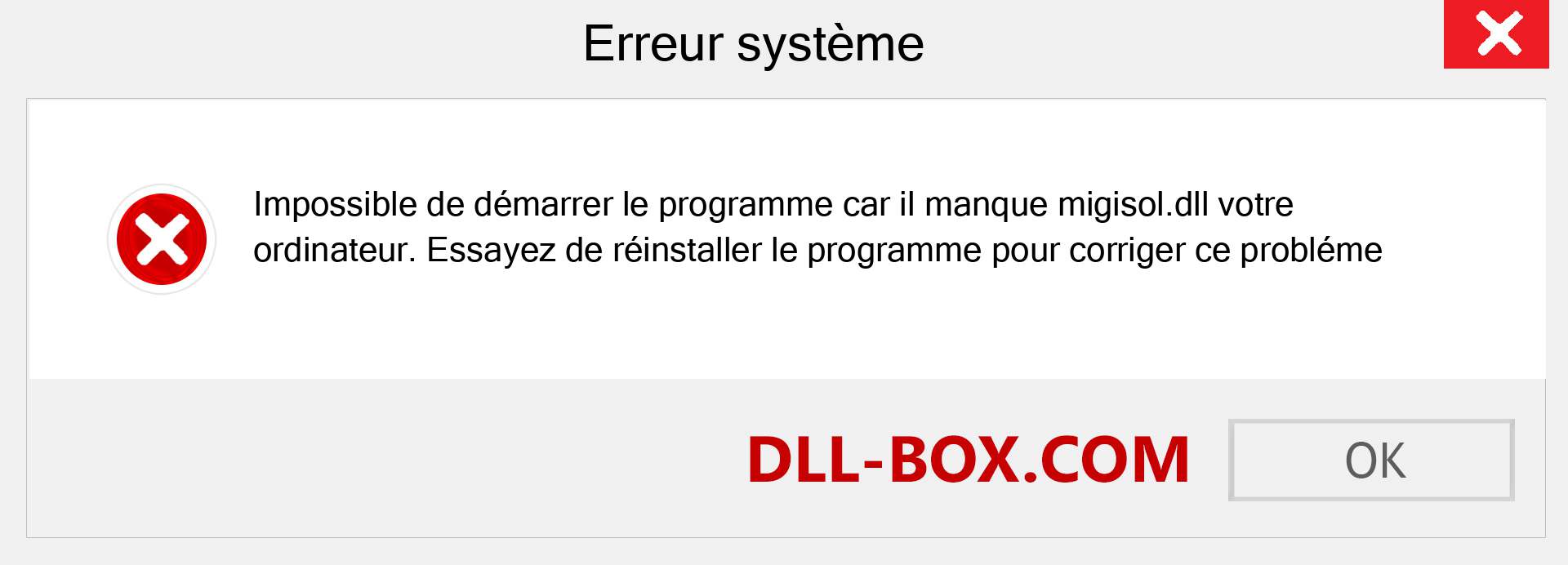 Le fichier migisol.dll est manquant ?. Télécharger pour Windows 7, 8, 10 - Correction de l'erreur manquante migisol dll sur Windows, photos, images